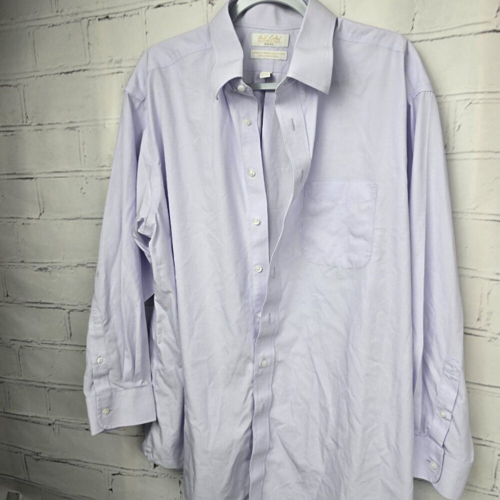 Gold Label Roundtree & Yorke Full Fit Men's Purple Dress Shirt